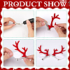 36Pcs 2 Styles Velvet and Plastic Antler Snowman Hand Branch FIND-GF0007-09A-6