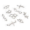 36Pcs 9 Styles 201 Stainless Steel Connector Charms STAS-PJ0001-32-3