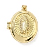 Brass Locket Pendants KK-A282-18G-1
