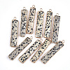 Natural Dalmatian Jasper Pendants G-S344-23D-1