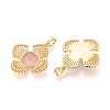 Natural Pink Agate(Dyed & Heated) Pendants KK-N287-07G-01-2
