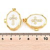 Brass Locket Pendants KK-D232-02G-01-3