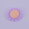 Opaque Frosted Resin Cabochon RESI-WH0009-22-1