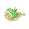 Brass Enamel Charms KK-K368-17G-02-2