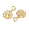 Brass European Dangle Charms KK-H278-01G-01-2