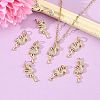 SHEGRACE Brass Micro Pave Cubic Zirconia Pendants XGRQ3P156-598G-5