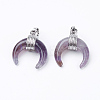 Natural Amethyst Pendants G-E425-05P-1