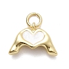 Brass Enamel Pendants KK-P338-24G-03-1