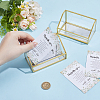 2Pcs Glass Business Card Box ODIS-GO0001-26-3