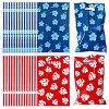 10Pcs Printed Leaf Platic Gift Storage Bags with Die Cut Hole Handles ABAG-WH0048-65-1