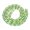 Transparent Glass Beads Strands GLAA-T028-14T-A01-2