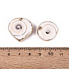 Electroplate Natural Shiva Eye Shell Pendants SSHEL-Q100-12KCG-3