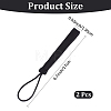 2Pcs Cowhide Leather Car Key Chain Pendant Decorations AJEW-CL0001-80A-2