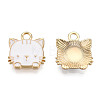 Eco-Friendly Zinc Alloy  Pendants X-ENAM-R051-01-03G-NR-1