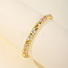 Fashionable Casual Retro Alloy Enamel Hinged Bangles for Women DG9304-7-1