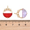 Brass Pave Cubic Zirconia Pendants CU-CBA8183-04G-3