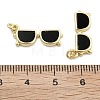 Brass Enamel Pendants KK-U060-27G-3