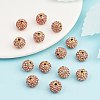 Alloy Rhinestone Beads RB-A034-10mm-A27G-4