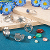 DIY Gemstone Ring Making Kit DIY-TA0005-21-7