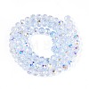 Transparent Glass Beads Strands X-EGLA-N016-6mm-02-2