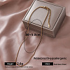 European 304 Stainless Steel Box Chain Necklaces for Women OE0950-1-1