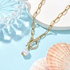 Imitation Pearl Beads Pendant Necklaces NJEW-JN04732-01-2