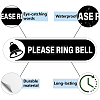 Mini PVC Coated Self Adhesive PLEASE RING BELL Warning Stickers STIC-WH0018-003-3