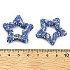Star Shape Polymer Clay Rhinestone Beads CLAY-NH0001-06H-3