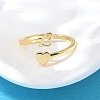 Brass Cuff Rings for Women RJEW-U044-L-2