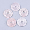 Natural Rose Quartz Pendants G-S349-22E-01-1