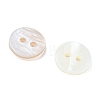 2-Hole Shell Flat Round Buttons BUTT-P012-11-3