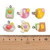 Opaque Resin Pendants RESI-B047-07-3