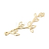 Brass Laser Cut Hollow Connector Charms KK-B179-06G-2