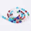 1 Strand Faceted Teardrop Glass Beads Strands X-EGLA-E010-8x12mm-03-2