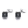 Brass Pave Clear Cubic Zirconia Box Clasps KK-N233-416P-3