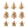 9Pcs 3 Styles Wooden Christmas Mixed Shapes Ornaments DIY-SZ0003-41-1