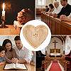 1Pc Wood Prayer Bowl ODIS-CN0008-05-6