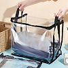 Large Capacity Transparent PVC Plastic Zipper Bags with Handle for Book Storage ABAG-WH0045-92B-4