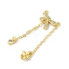 Rack Plating Brass Micro Pave Cubic Zirconia Pendants KK-C052-17G-2