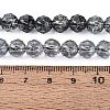 Crackle Transparent Glass Beads Strands GLAA-Q108-02A-01-4