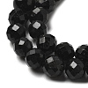 Natural Black Tourmaline Beads Strands G-G927-46-6