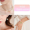10Pcs Acrylic & Glass Flower Pendants PALLOY-YW00116-01-6