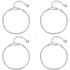 10Pcs Brass European Style Bracelets for Jewelry Making KK-PA0001-20-7
