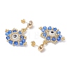 Glass Seed Beads Stud Earrings EJEW-MZ00270-03-4