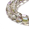 Electroplate Glass Beads Strands EGLA-D030-19P-3