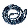 Electroplate Non-magnetic Synthetic Hematite Beads Strands G-T114-60A-04-2