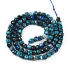 Natural Chrysocolla and Lapis Lazuli Beads Strands G-T141-65-2