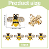 Bee Enamel Pins JEWB-WH0030-105A-2