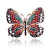 Shiny Alloy Rhinestone Brooch Pins for Women Girl PW-WG1674B-06-1