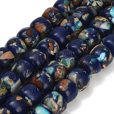 Dyed Synthetic Imperial Jasper Beads Strands GG-CBAA20A-03E-1